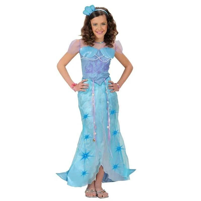 Mermaid Girl Fancy Dress Costume with Light-Up Skirt by Widmann 5579 available here at Karnival Costumes online party shop