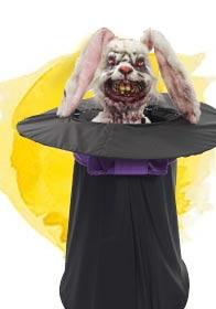 Deranged Bunny Halloween animatronic by Forum Novelties 73594 available in the UK here at Karnival Costumes online party shop