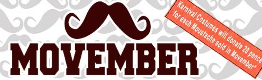 Movember a man's Charity event - a Karnival Costumes online party shop blog