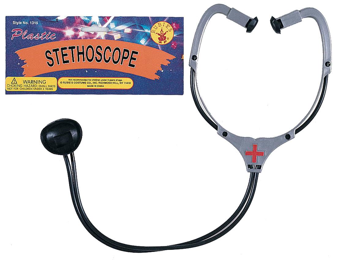 Plastic Stethoscope fancy dress costume accessory by Rubies 1315 available here at Karnival Costumes online party shop
