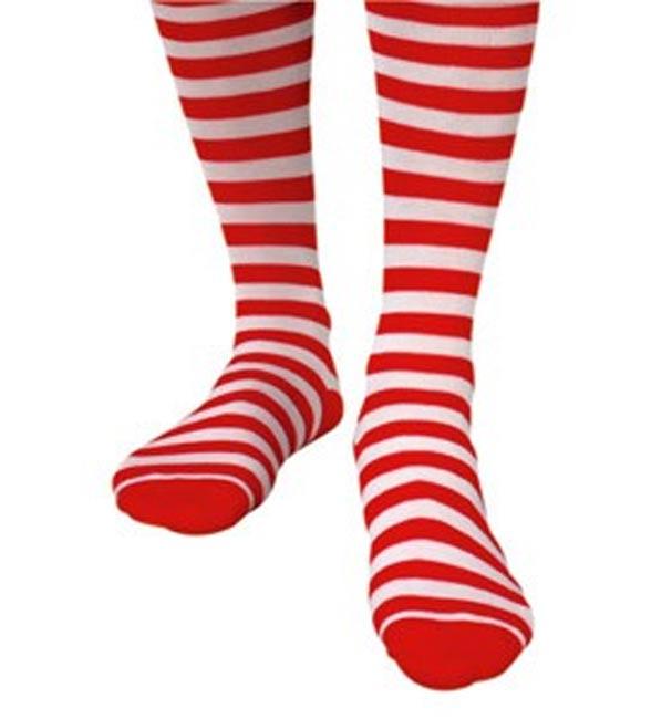 Clown Socks - Red and White