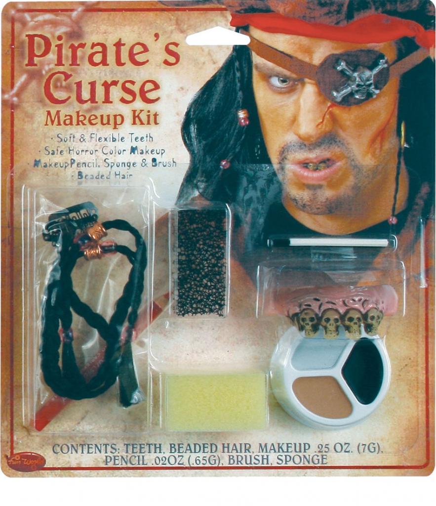 Pirate Make-Up Set and Accessories from Karnival Costumes