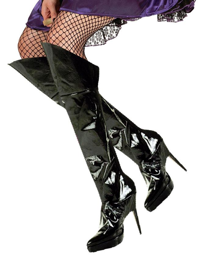 Over the Knee PVC Boot Covers by Widmann 3481L available here at Karnival Costumes online party shop