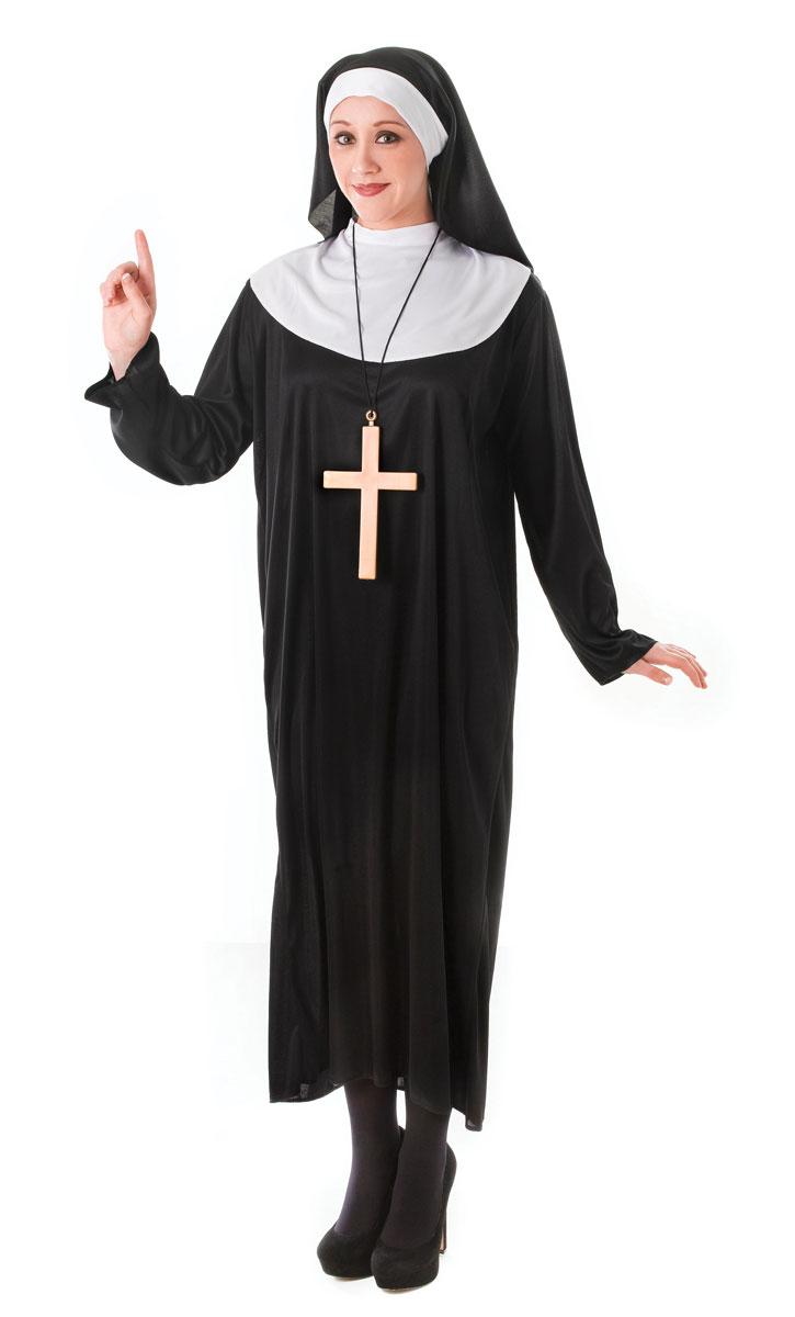 Nun's Habit Adult Fancy Dress Costume by Bristol Novelties AC203 / AC982 available here at Karnival Costumes online party shop