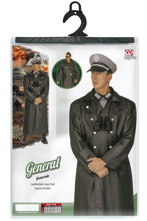 German General Leatherlook Coat Costume by Widmann 4473 available here at Karnival Costumes online party shop