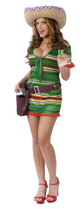 Sexy Mexican Tequilla Shooter Fancy Dress Costume