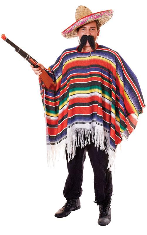 Mexican Poncho by Bristol Novelties AC331 from a collection of Mexican Fancy Dress available here at Karnival Costumes online party shop