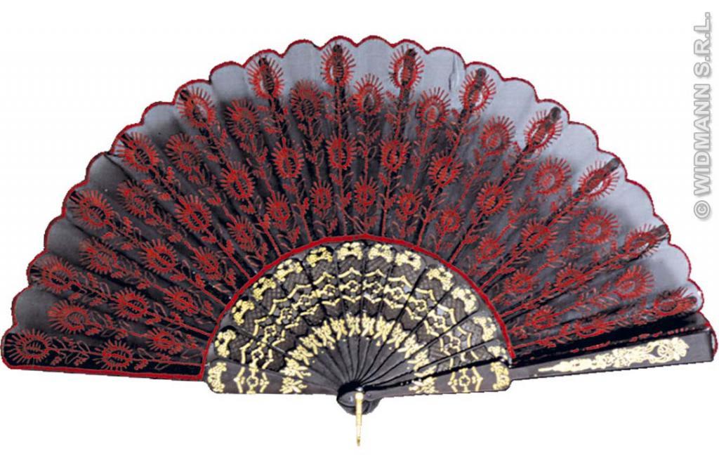 Lace Fans - Red Highlights and Decoration