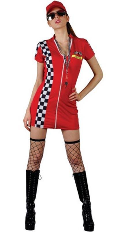Red Hot Racer Fancy Dress Costume