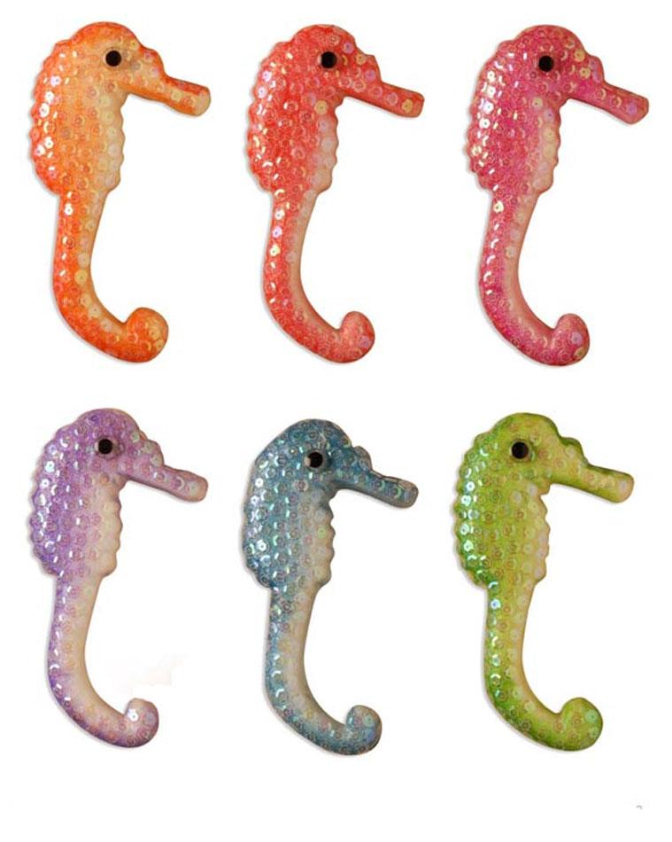 Decorative Sea Horses - 10cm long - 2pcs by Widmann 4948V available here at Karnival Costumes online party shop