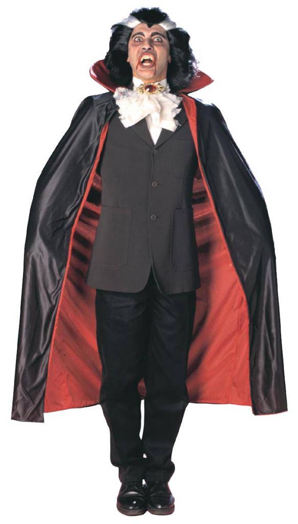 Reversible Taffeta Cape - Count Dracula Fancy Dress Cloak
