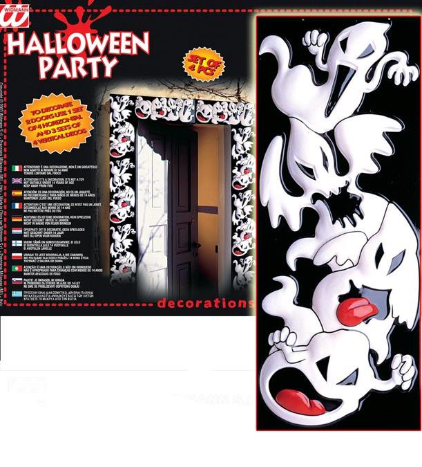 3D Ghost Decoration - Pack of 4 Vertical Pieces