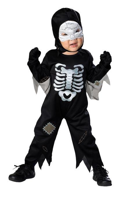Toddler's Skeleton Fancy Dress Costume with SOUND by Rubies 882497 available in the UK here at Karnival Costumes online Halloween shop
