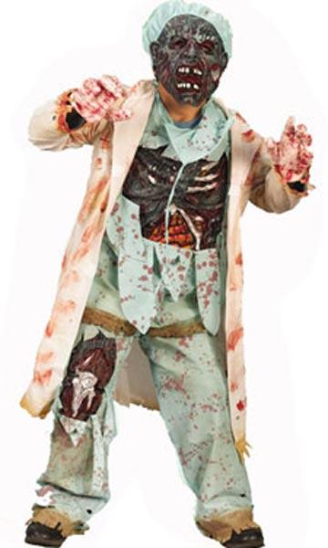 Zombie Doctor Boy's Fancy Dress Costume