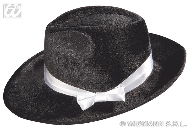 Black Velvet Gangster Hat