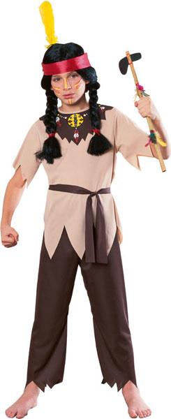 Boy's Indian Warrior fancy dress by Rubies 12126 from our selection of  Kids Wild West Costumes all available here at Karnival Costumes online party shop