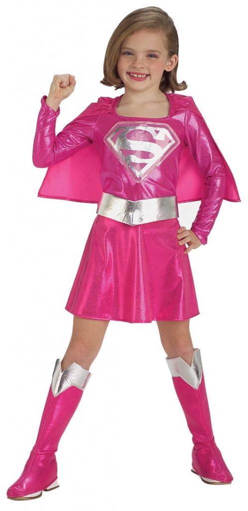 Pink Supergirl Costume - Girls Superhero Costumes