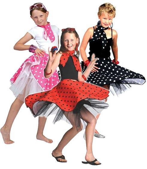 Kids Rock N Roll Skirt - 50s Costumes and Childrens Fancy Dress