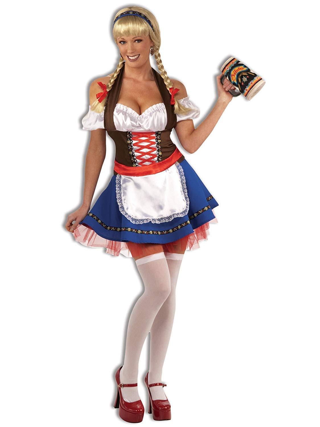 Oktoberfest Fraulein Costume for women by Bristol Novelties AC438 available from a large collection of Oktoberfest dress-up costumes here at Karnival Costumes online party shop