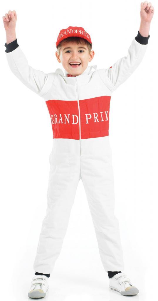 Grand Prix Racing Driver Costume - Childrens Costume