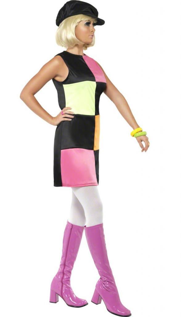 60s Groovy Girl fancy dress costume by Smiffys 37070 | Karnival Costumes