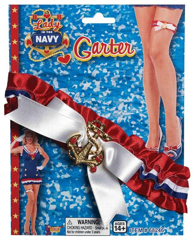 Lady in The Navy Leg Garter - Naval Costume Accessories