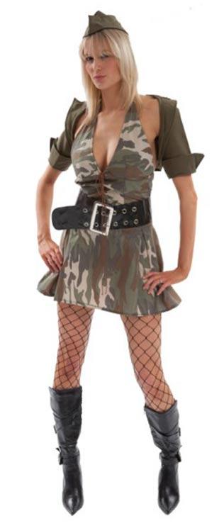Sexy Army Maiden Costume - Military Costumes