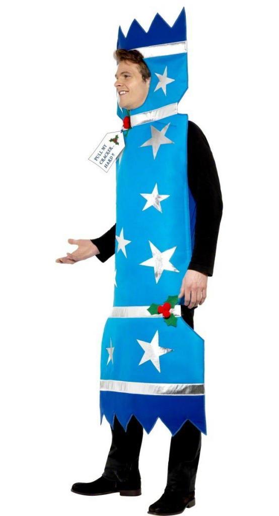 Adult Funny Christmas Cracker costume by Smiffys 28023 by Karnival Costumes online Christmas party shop - Side View