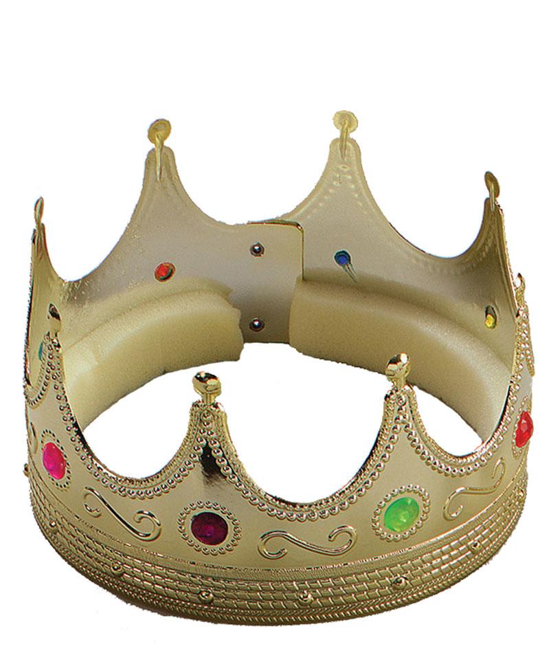Kings Crown with Jewels by Bristol Novelties BA252 from a collection of Regal Crowns at Karnival Costumes online party shop