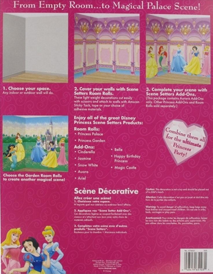 Pack of 2 Disney Princess Party Decorations Scene Setter Add-ons to brighten your party by Amscan 991453 and available from Karnival Costumes online party shop