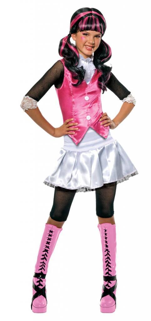 DracuLaura Costume for Girls from a collection of Monster High fancy dress at Karnival Costumes your dress up specialists