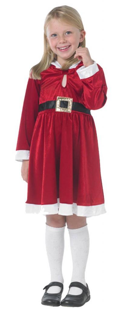 Miss Santa Christmas Fancy Dress Costume for Children from Karnival Costumes www.karnival-house.co.uk your Christmas dress up specialists