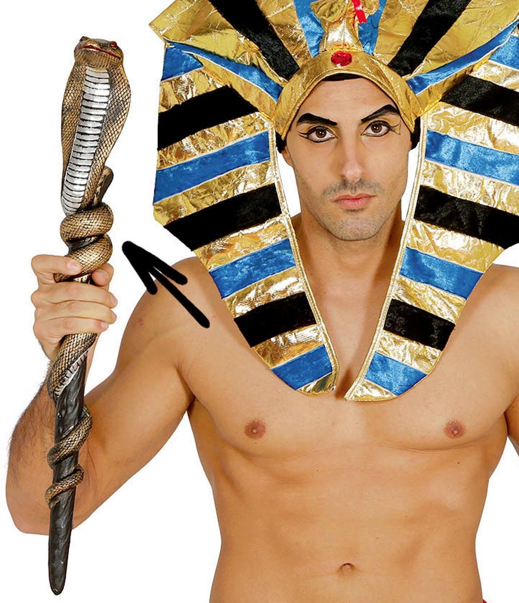 Pharaoh Cobra Cane Sceptre 63cm in length by Guirca 18339 available here at Karnival Costumes online party shop