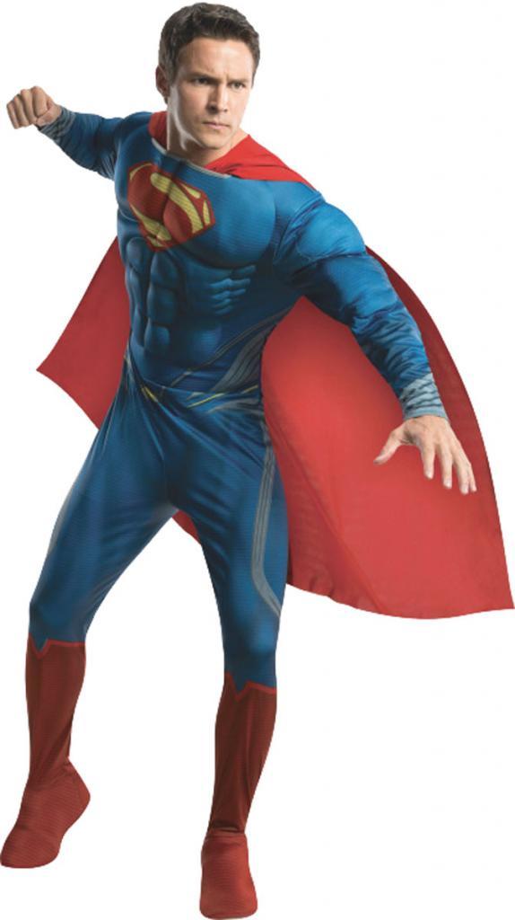Superman Man of Steel Muscle Chest Adult Fancy Dress Costume from Karnival Costumes