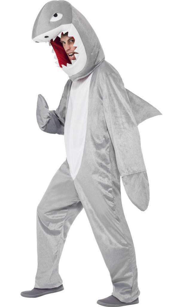 Shark Adult Fancy Dress Costume by Smiffys 43815 available here at Karnival Costumes online party shop