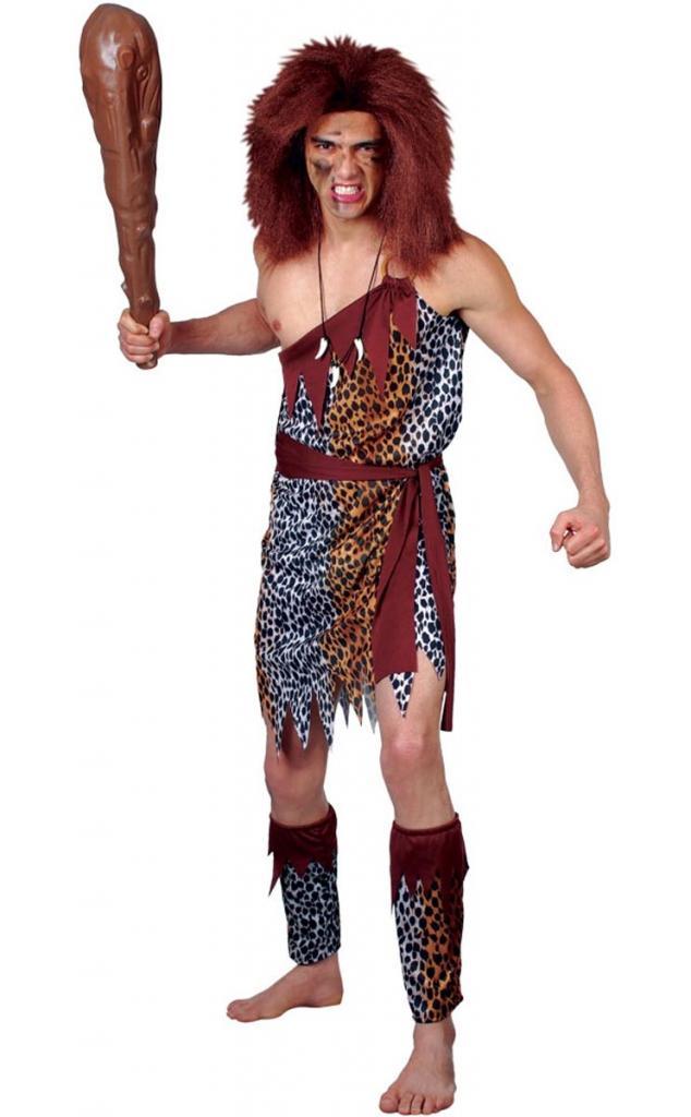 Stone Age Caveman Adult Fancy Dress Costume available in one-size and xl from Karnival Costumes online party shop