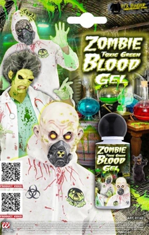 Toxic Green Zombie Blood Gel by Widmann 01142 available at Karnival Costumes