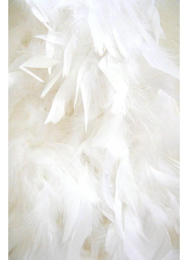 Fashion Turkey Feather Boa in White by Rubies 7106 available from Karnival Costumes