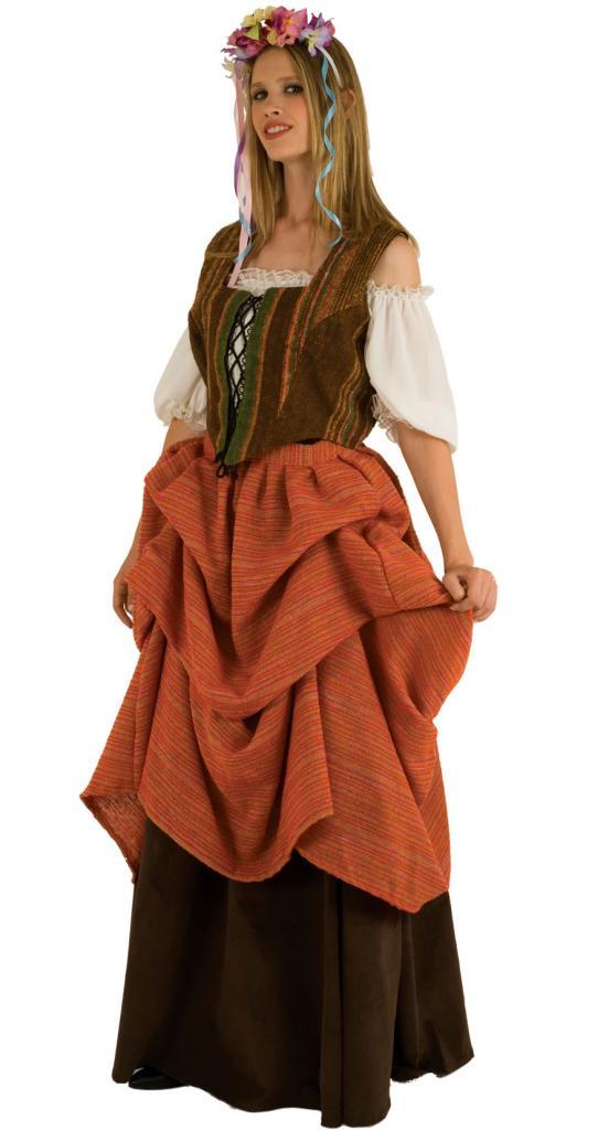 Peasant Girl Adult Fancy Dress Costume by Stamco 341022 available at Karnival Costumes