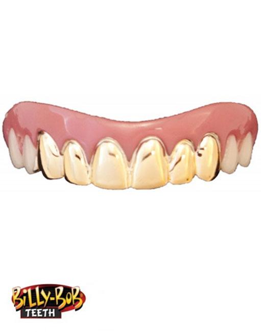 Billy Bob Teeth Gold Grillz 10113 available from Karnival Costumes online party shop