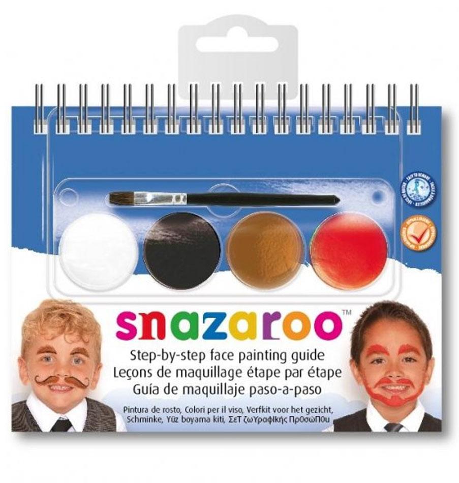 Moustache Face Painting Set by Snazaroo 1196232 and available from Karnival Costumes