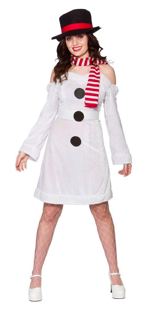 Sweet Snowman Fancy Dress Costume for Ladies by Wicked XM-4607 | Karnival  Costumes