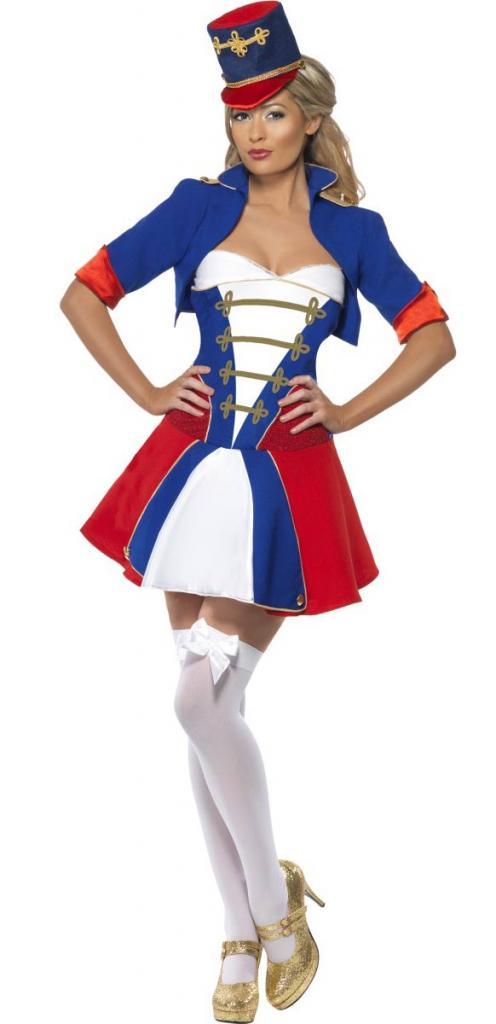 Naughty Nutcracker Christmas Toy Soldier Costume in sml, med and lrg 22037 from Karnival Costumes