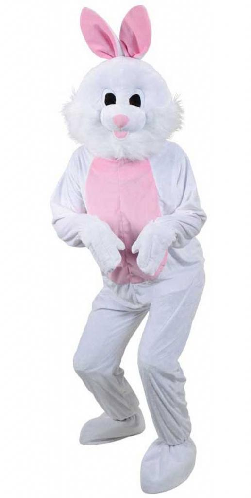 White Easter Bunny Mascot Costume for Adults by Wicked MA8539 and available from Karnival Costumes