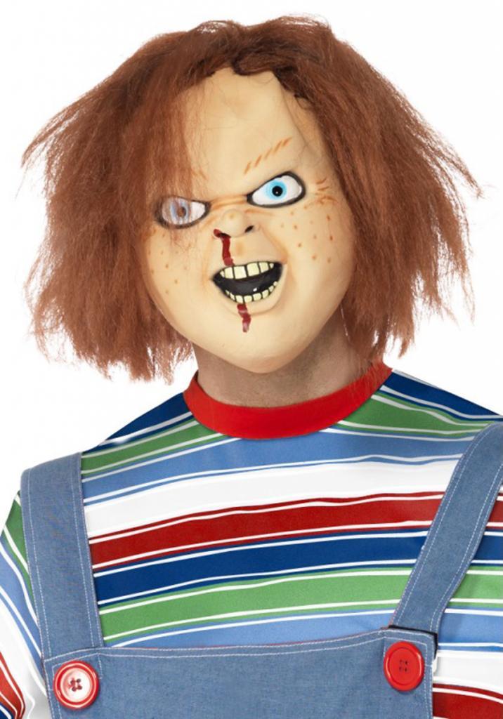 Child's Play Chucky Overhead Mask from the collection of Halloween Movie Masks at Karnival Costumes. Manufacturer: Smiffys 39969