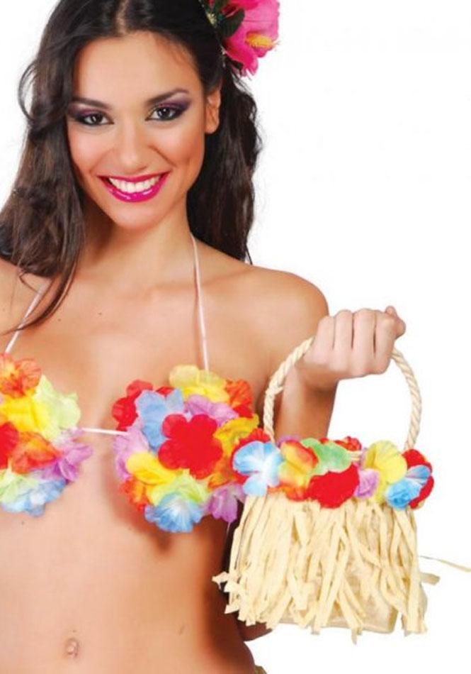 Hawaiian Handbag Luau Costume Accessory by Guirca 18048. Very affordable and available from Karnival Costumes online party shop