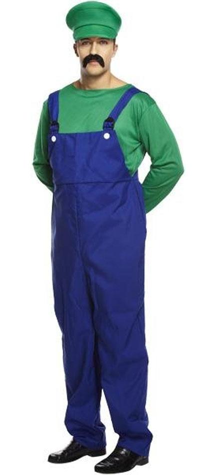 Green Plumber Fancy Dress Costume for Adults by Henbrandt U36100 available from Karnival Costumes online party shop