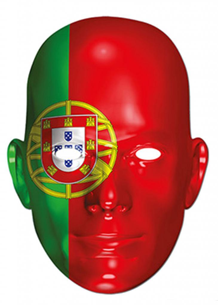 Portuguese Flag Card Mask by Mask-erade PORTU01 available from Karnival Costumes