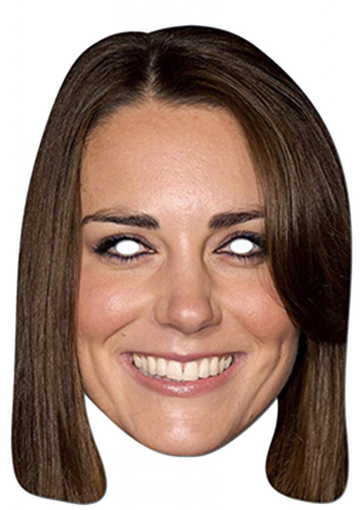 Kate Middleton / Princess Catherine Face Mask by Mask-erade KMIDD01 from a royal collection at Karnival Costumes online party shop