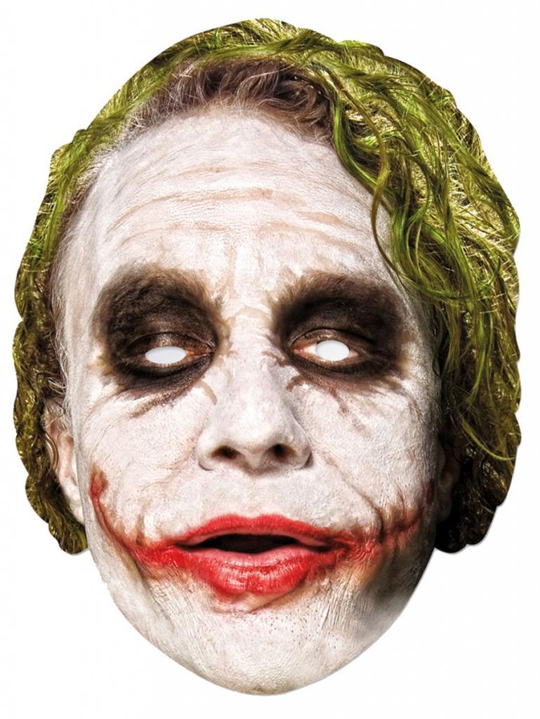 The Joker Face Mask by Mask-erade WBJOK01 and available from a large collection of Batman and Robin masks at Karnival Costumes